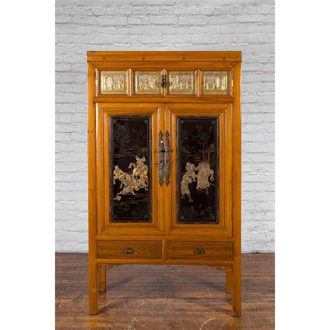 Chinese Early 20th Century Lacquered Armoire | FEA Home