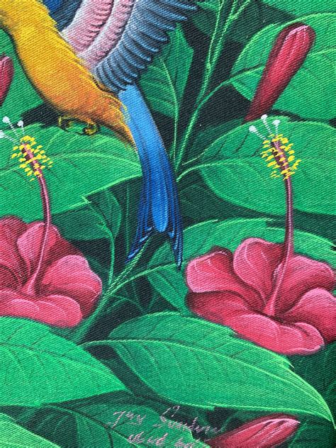 Hummingbird With Hibiscus Flower Painting Hibiscus Flower | Etsy