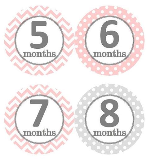 milestone 8 month baby sticker - Clip Art Library