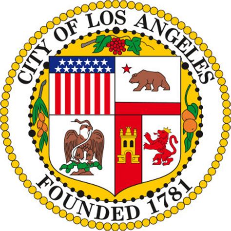 Seal of Los Angeles City vector svg file | Etsy