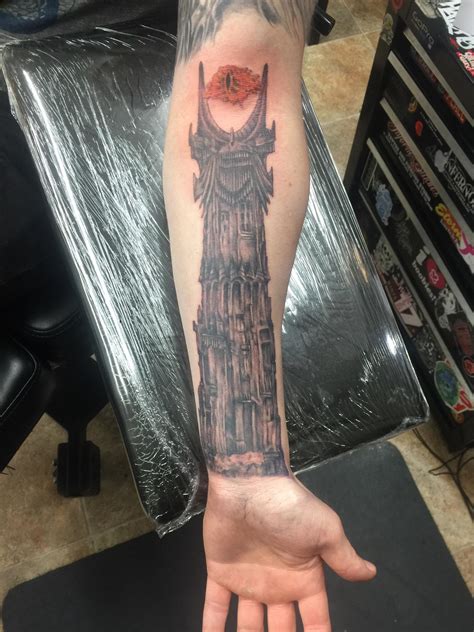 My new tower of sauron tattoo : r/lotr