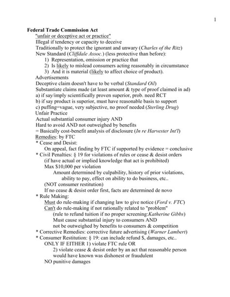 Federal Trade Commission Act