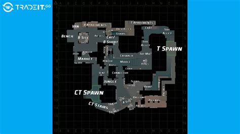 Mirage Callouts in CS2 - Full Map With Every Callout