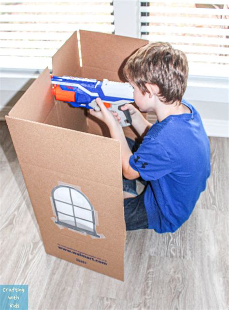 Nerf Gun Games with Nerf Targets from Household Items