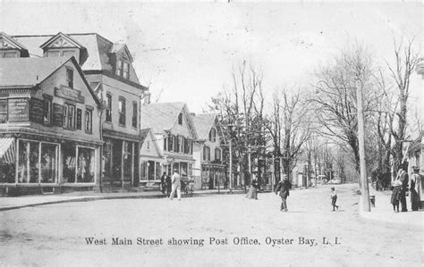 Oyster Bay L.I. NY West Main Street Post Office Storefronts, 1908 Postcard | United States - New ...