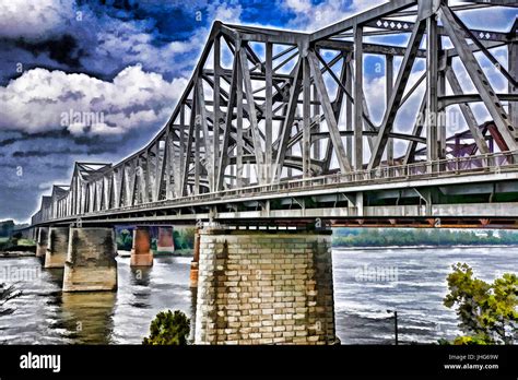 Mississippi River bridge at Memphis, Tennessee Stock Photo - Alamy