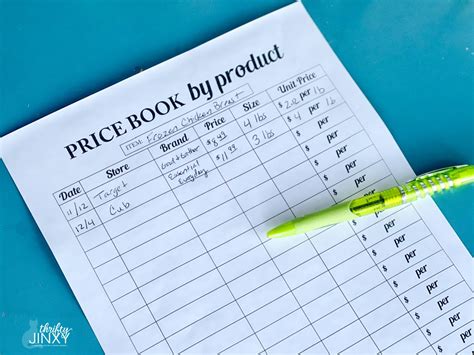 How to Make a Grocery Price Book - Thrifty Jinxy