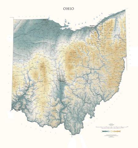 Ohio Elevation Map