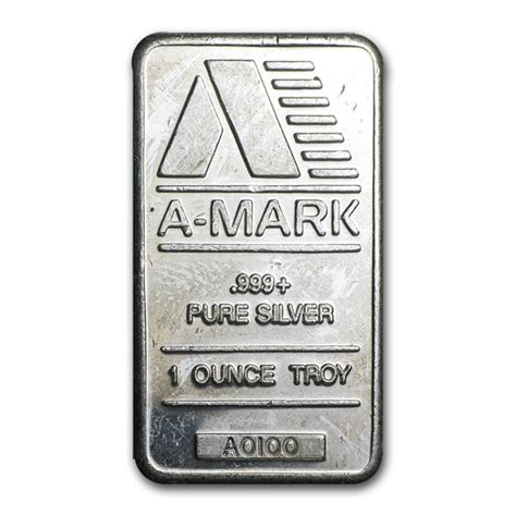 Buy 1 oz Silver Bar - A-Mark (Vintage) | APMEX