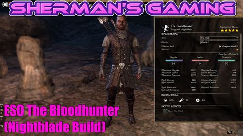 ESO The Bloodhunter (Nightblade Build) - YouTube