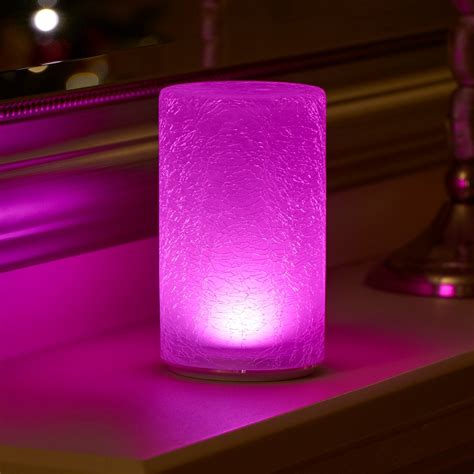 Auraglow Wiederaufladbare Kabellos Wireless Farbwechsel LED Tischlampe – Crackle | eBay