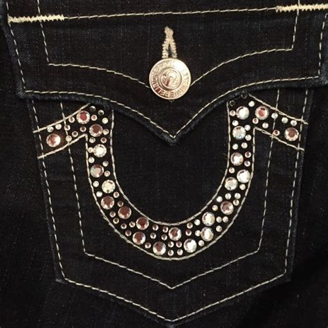 50% off True Religion Denim - True Religion Rhinestone Pocket Jeans ...