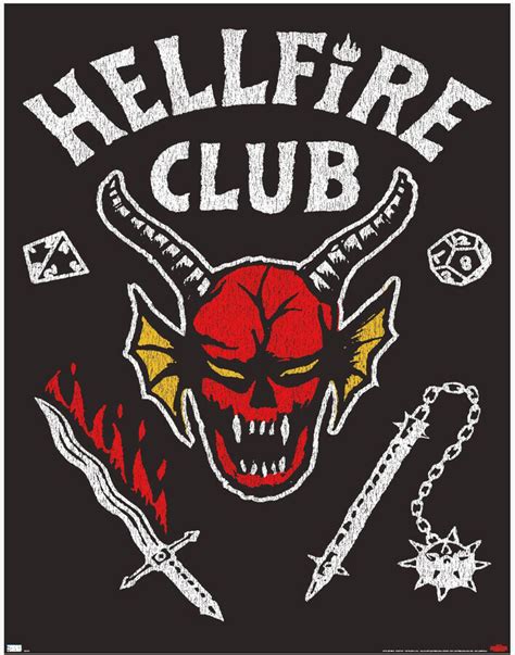 STRANGER THINGS: Season 4 - Hellfire Club Poster - ShopStyle Paintings