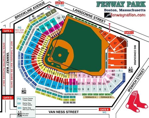 fenway park seating chart row numbers | Brokeasshome.com