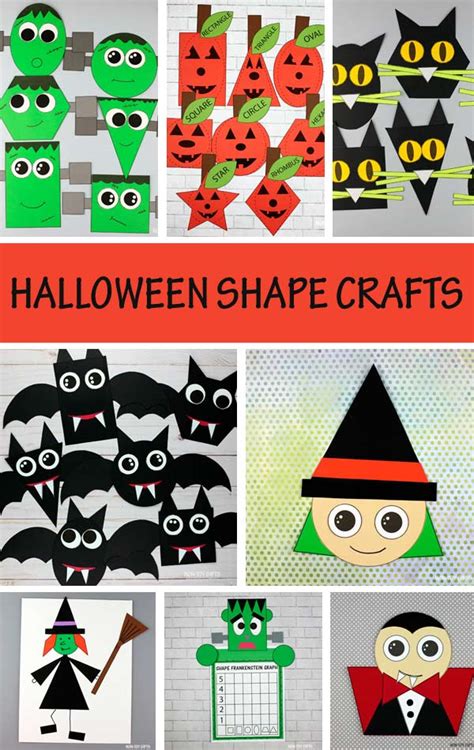 8 Halloween Shape Crafts - Math Crafts For Kids - Non-Toy Gifts