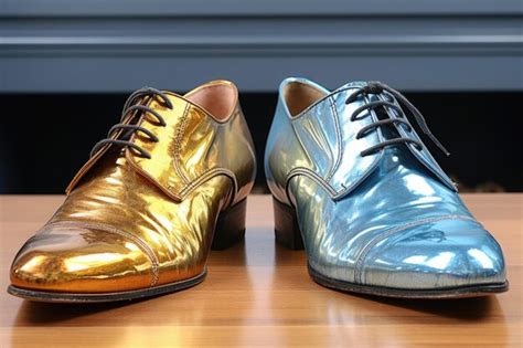 Premium AI Image | Before and after comparison of shining shoes process