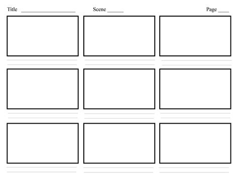 free storyboard template | Storyboard template, Video storyboard, Storyboard
