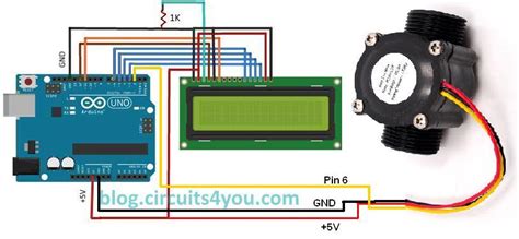 Arduino flow measurement | circuits4you.com