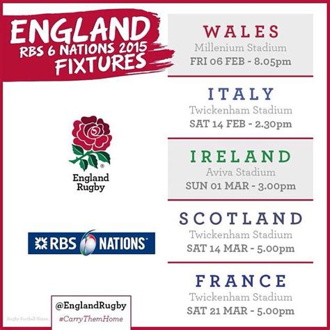 RBS 6 Nations kicks off, here's our fixture list. Which game are you ...