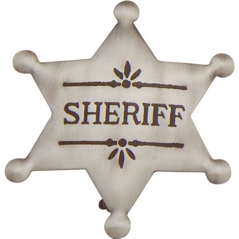 Old West Deluxe Silver Sheriff's Badge - Collector's Armoury, Ltd.