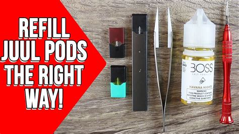 How to Refill Juul Pods - [Guide to Refilling THE RIGHT WAY] - YouTube