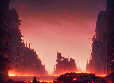 ArtStation - City in apocalypse