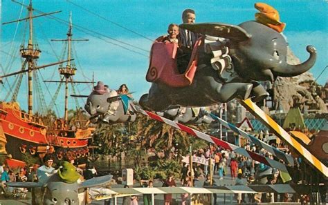 Amusement Disneyland Anaheim California Dumbo Fantasyland Postcard 12397\ | Topics - Amusment ...