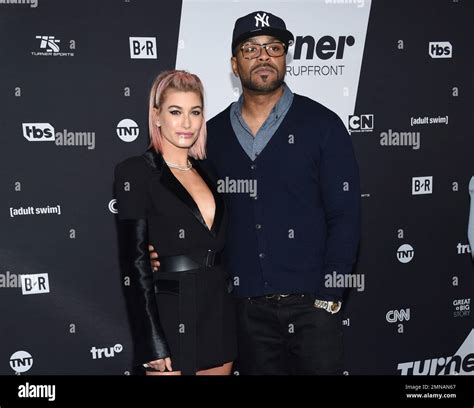 "Drop The Mic" hosts Hailey Baldwin, left, and Method Man pose together ...