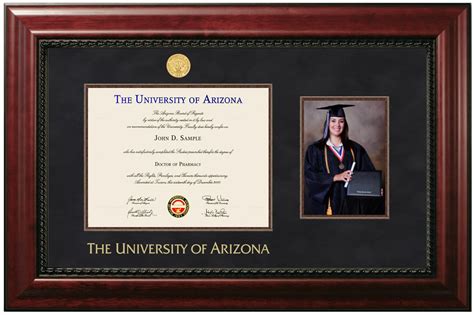 Style: Diploma with 5 x 7 Portrait Name Imprint: University of Arizona Document Size: 8 1/2"h x ...