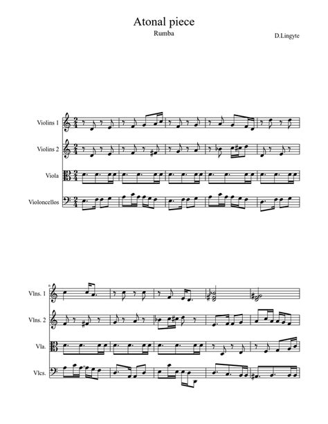 Atonal piece Sheet music for Viola (Solo) | Musescore.com