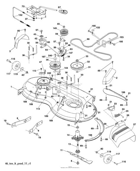 Husqvarna YTH21K46 - 96043012302 (2012-10) Parts Diagram for MOWER DECK ...