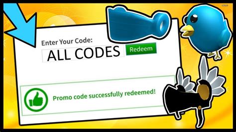 ALL ROBLOX PROMO CODES! (2014 - 2019) - YouTube