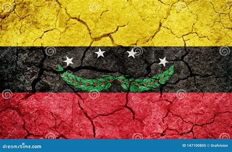 Tachira State flag stock image. Image of state, drought - 147100805