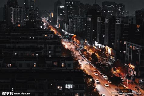 车水马龙城市夜景摄影图__图片素材_其他_摄影图库_昵图网nipic.com