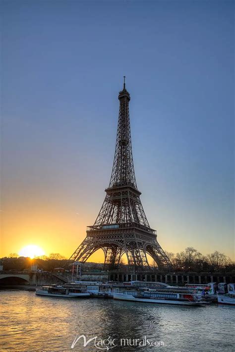 Eiffel Tower at Sunrise Wallpaper Mural by Magic Murals