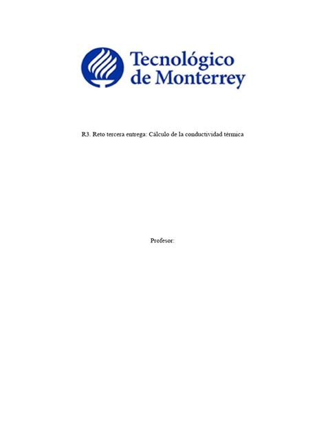 Cálculo de La Conductividad Térmica | PDF | Calor | Agua