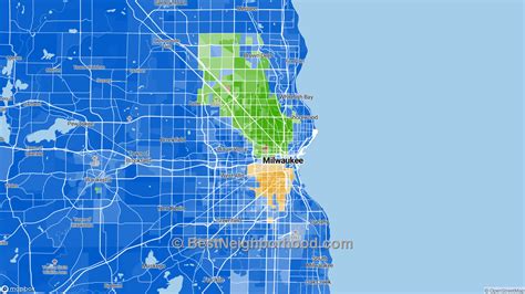 Race Map for Milwaukee, WI and Racial Diversity Data ...