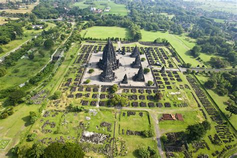 Prambanan Aerial - Taman Wisata Candi