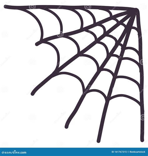 Spider Corner Cobweb Icon. Cartoon Vector Illustration Stock Vector - Illustration of gothic ...