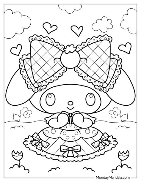 24 My Melody Coloring Pages (Free PDF Printables)