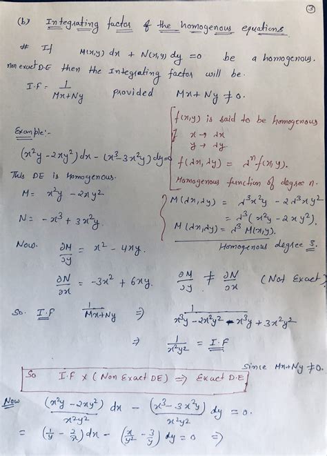 Engineering Mathematics: Reducible to Exact Differential equation