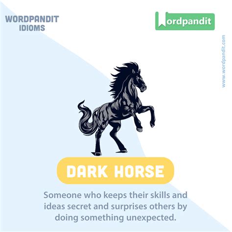 Learn English Vocabulary Through Pictures Dark Horse #Idiom, 51% OFF