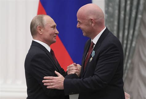 Putin awards medal to FIFA president Infantino - The Washington Post