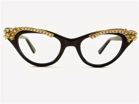 Vintage Eyeglasses Frames Eyewear Sunglasses 50S: Vintage Cat Eye Glasses Sunglasses Frame Eyglasses