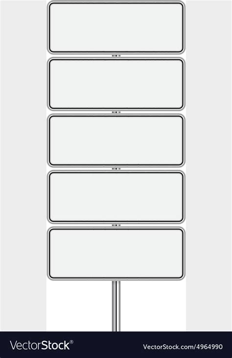 Set of signpost Royalty Free Vector Image - VectorStock