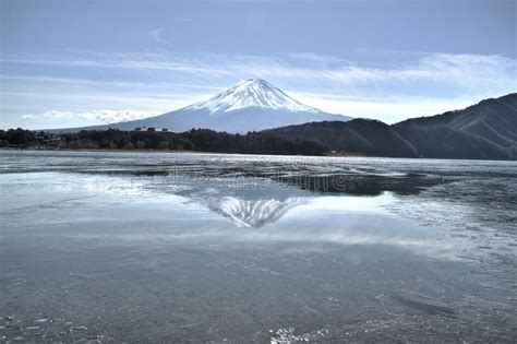 Reflection Mount Fuji stock image. Image of asia, travel - 19766241