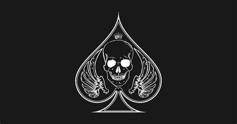 Ace of Spades - Skull - Sticker | TeePublic