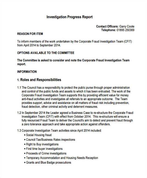 Investigation Report - 10+ Examples, Format, Types, Importance