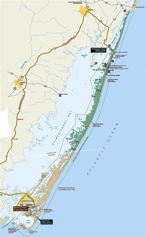 Assateague State Park Map | Living Room Design 2020