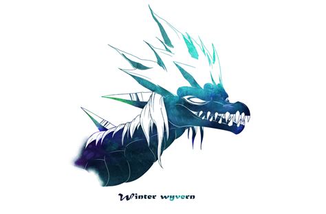 Winter Wyvern wallpaper by WingedWilly on DeviantArt